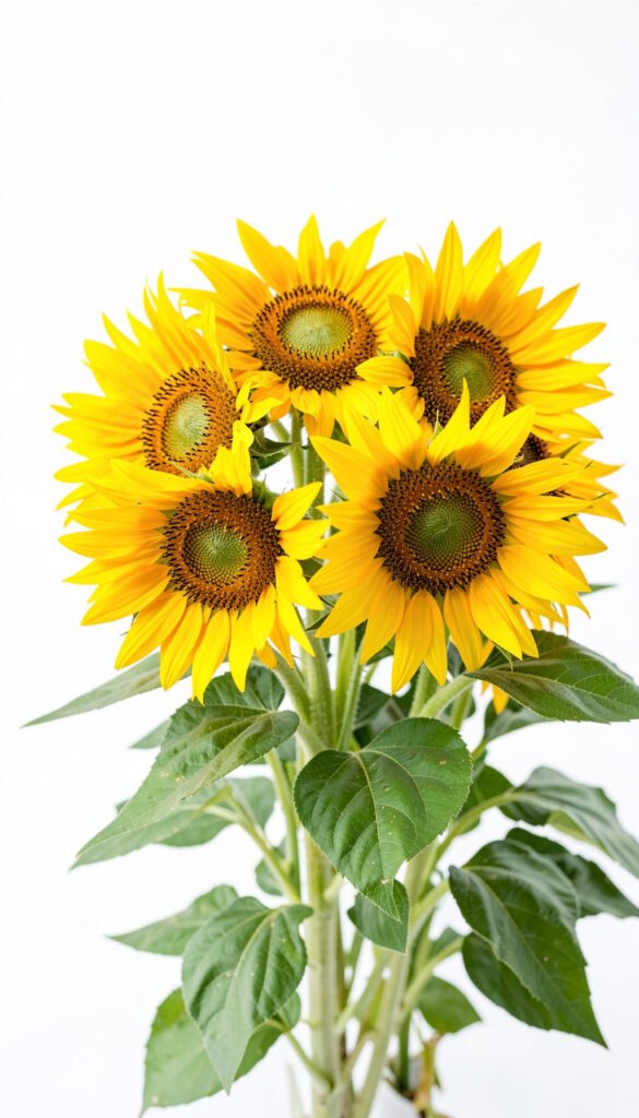 Ramo de girasoles - flores amarillas HD