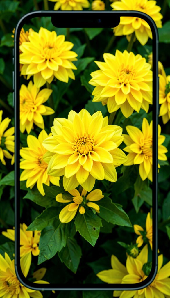 Dalias amarillas radiantes - flores amarillas HD