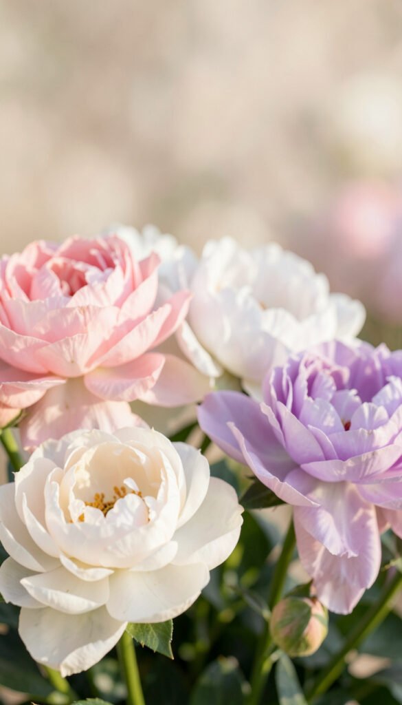 Peonías Pastel - Imágenes de Flores Bonitas para