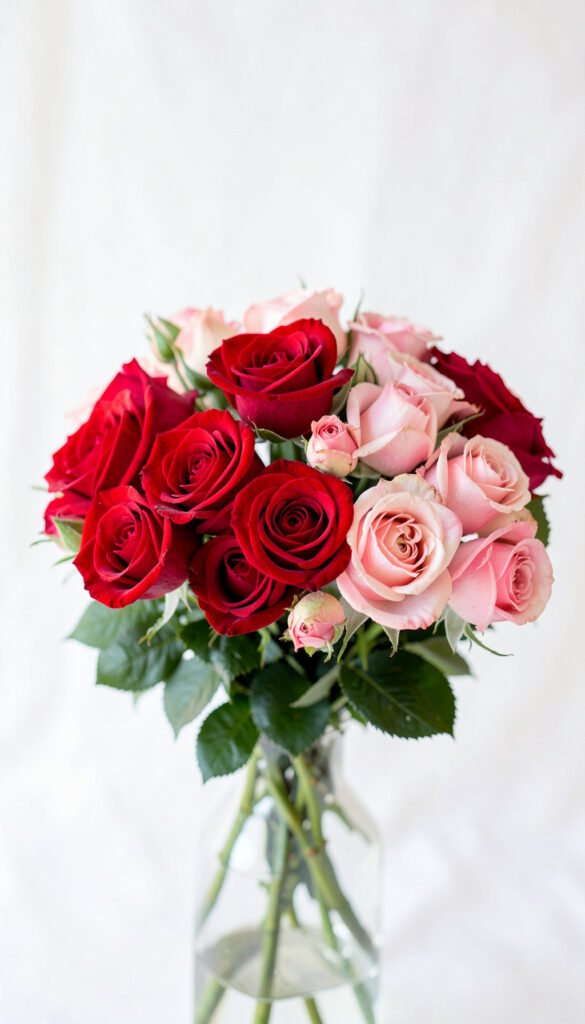 Bouquet de Rosas y Flores Rosas - flores rojas y rosas alta resolución