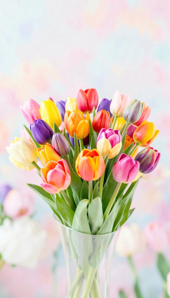 Tulipanes de Colores - Imágenes de Flores de Amor