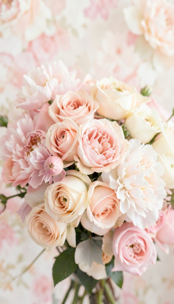 Ramo Pastel Romántico - Imágenes de Flores de Amor