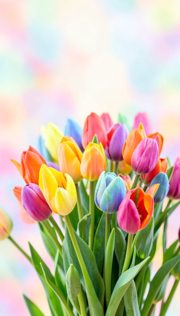 Tulipanes Modernos - flores para dar los buenos días