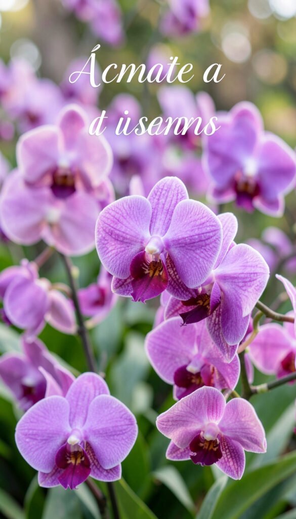 Orquídeas y amor propio - Imágenes de Flores con Frases