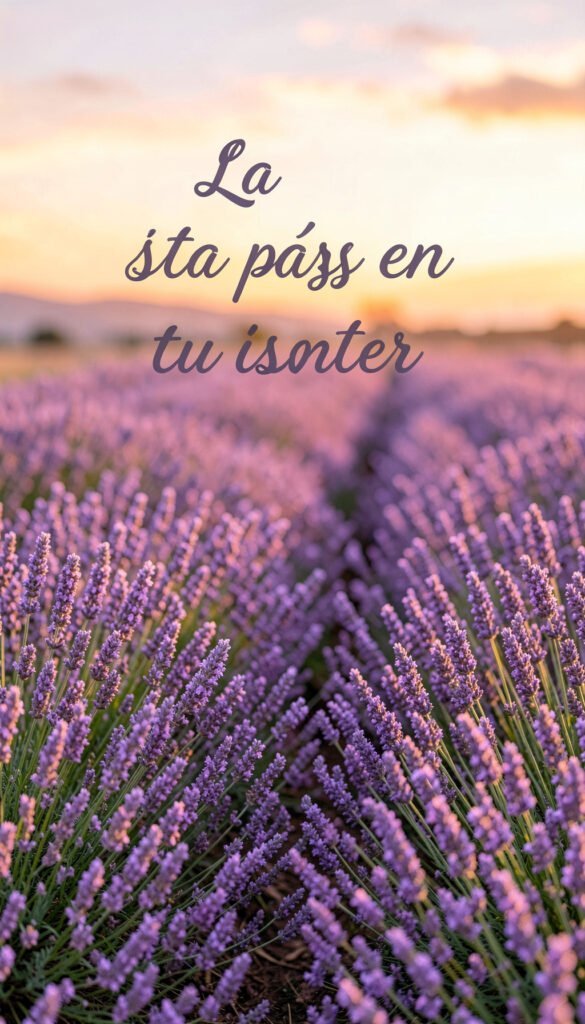 Lavandas y calma - Imágenes de Flores con Frases