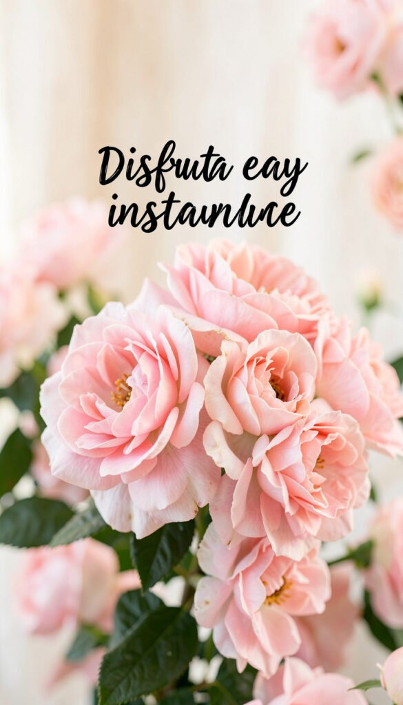 Camelias y alegría diaria - Imágenes de Flores con Frases