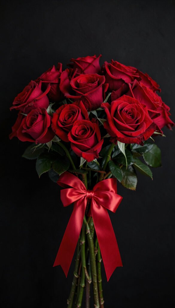 Bouquet de Rosas Rojas - Imágenes de Flores Rojas y