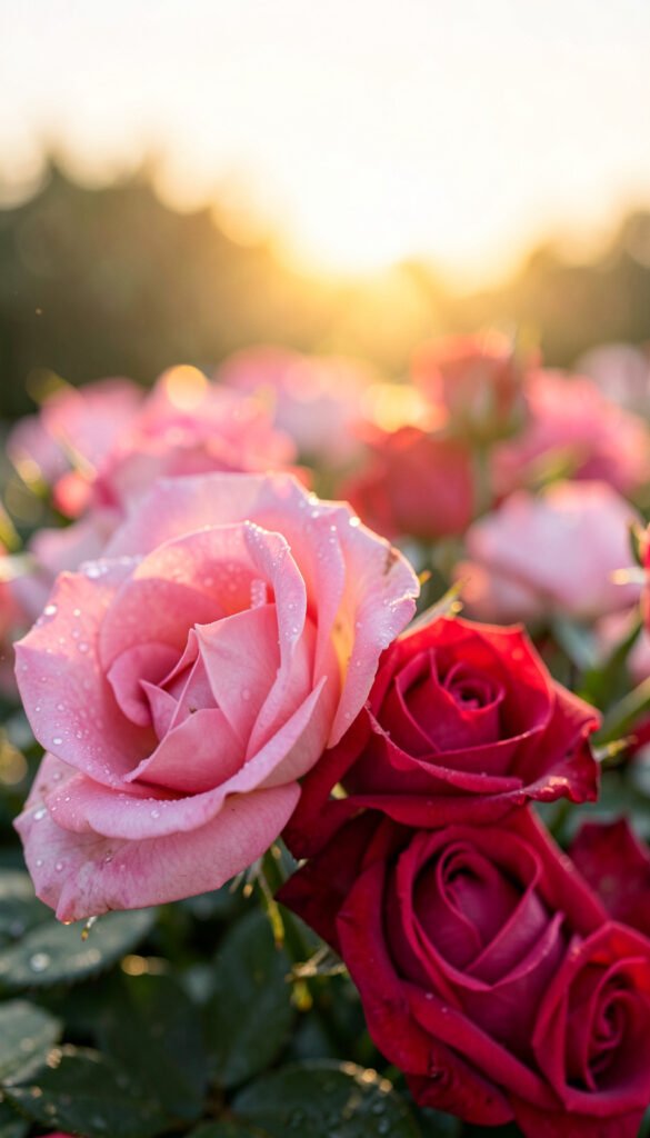 Rosas al Amanecer - Imágenes de Flores para Dar