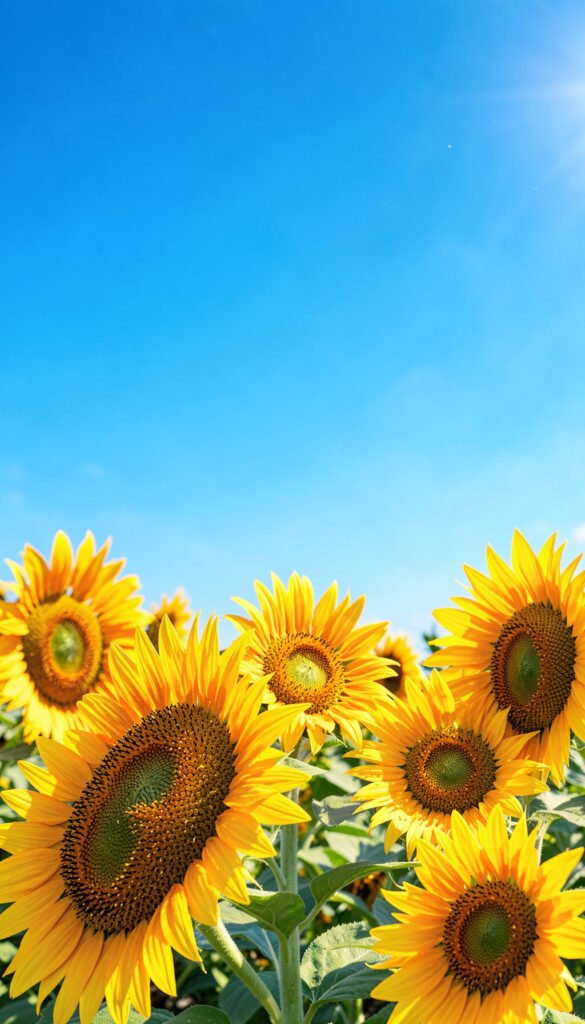 Girasoles Radiantes - Flores para WhatsApp Gratis y