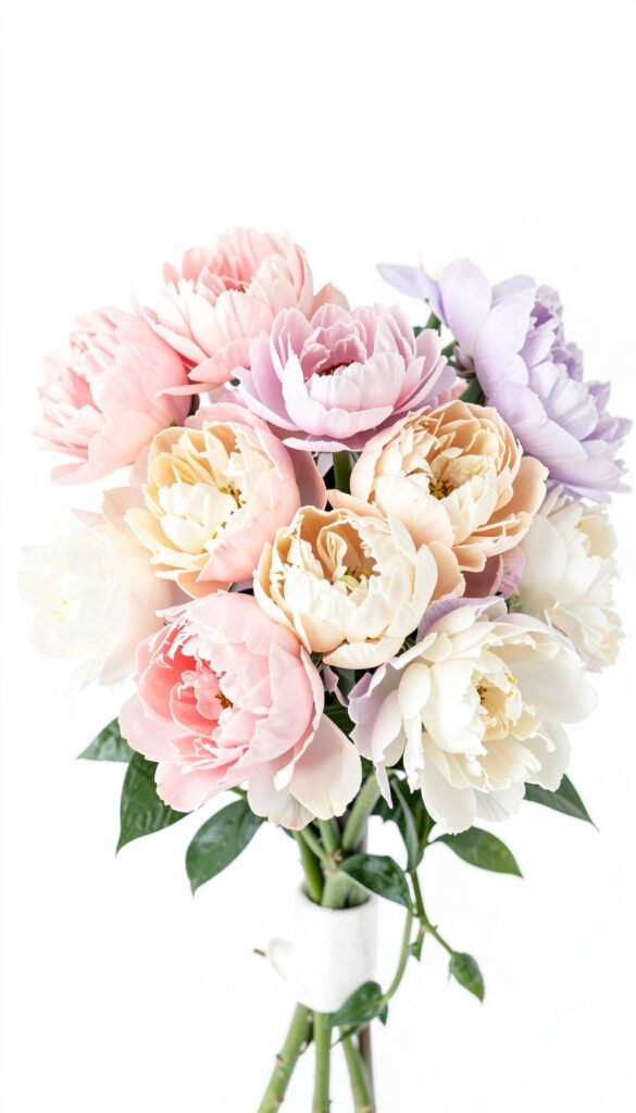 Ramo de Peonías Pastel - Imágenes de Flores para Dar