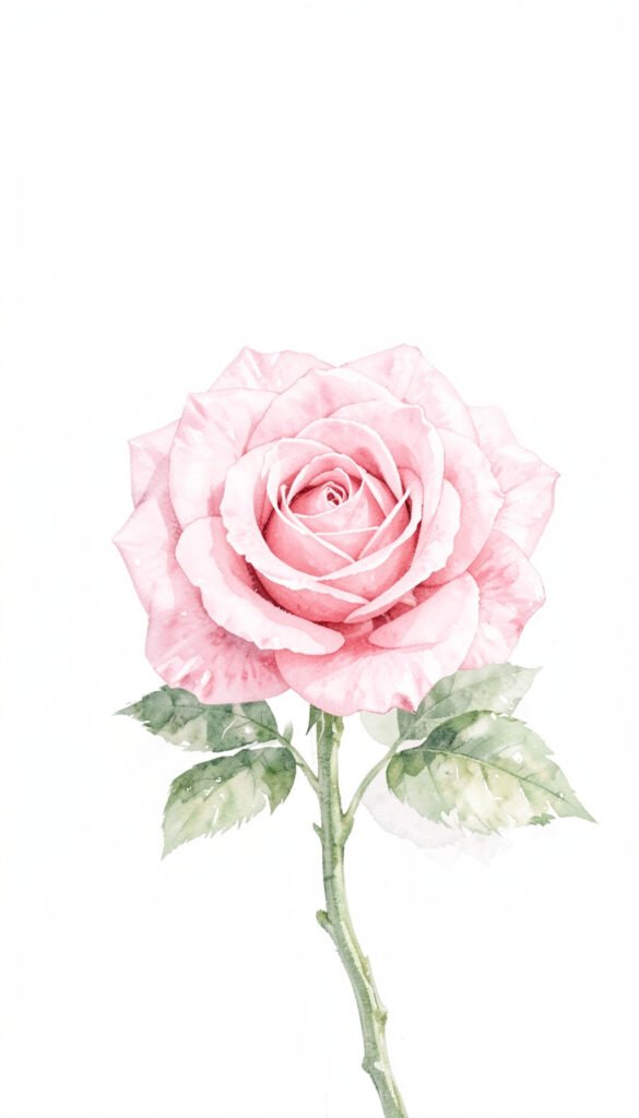 Rosas en acuarela - flores para redes sociales