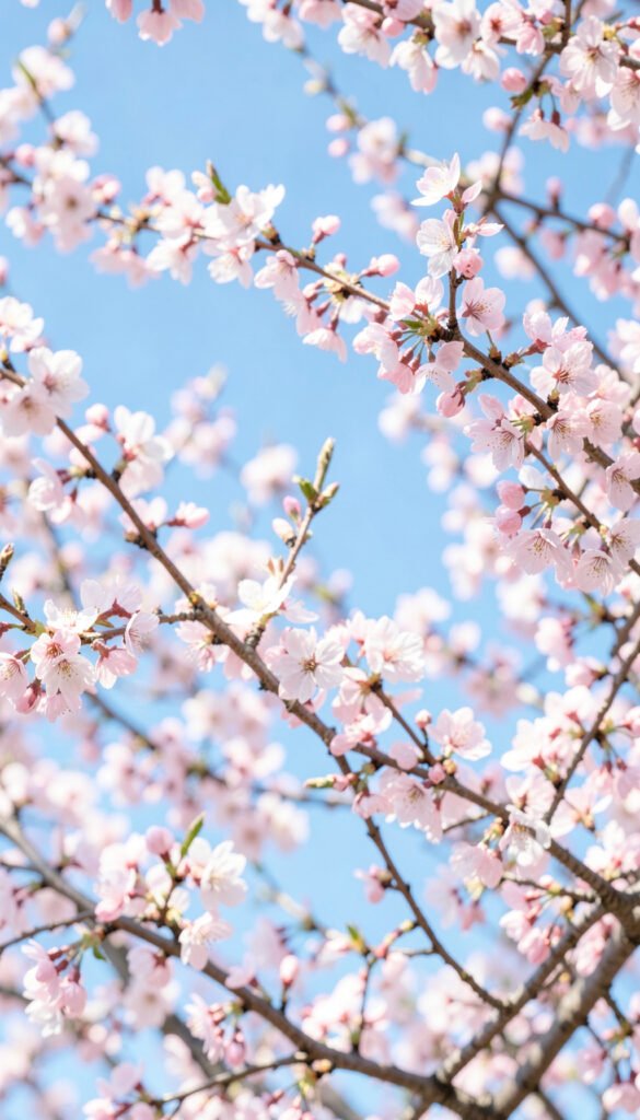 Cerezos en flor - flores para redes sociales