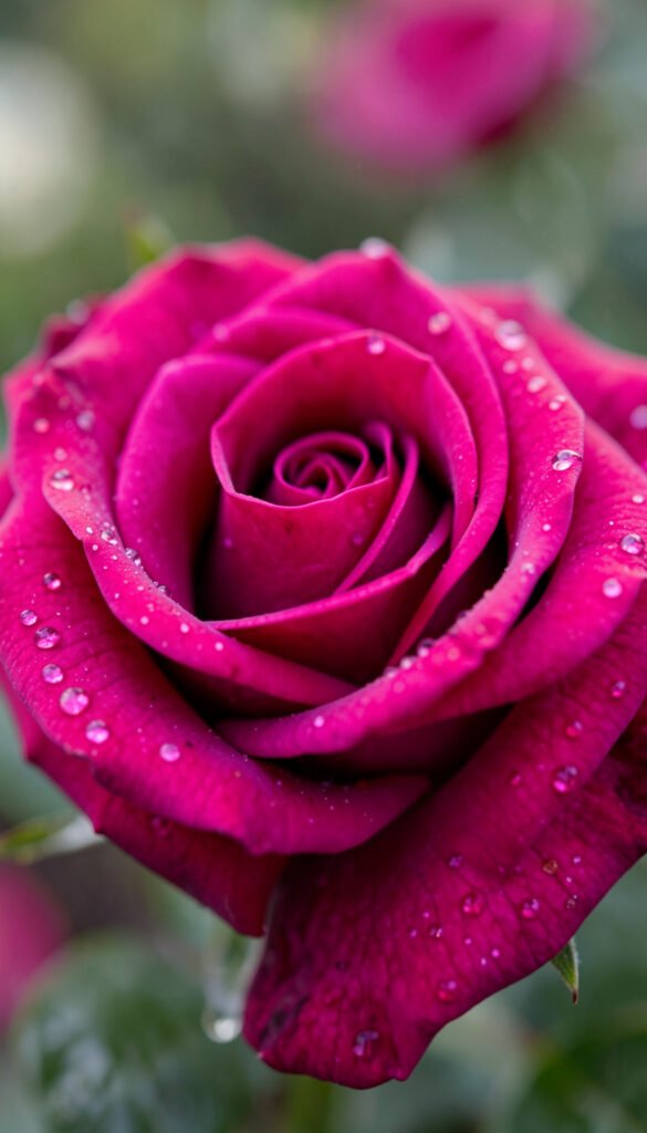 Rosa fucsia en detalle macro - Flores coloridas HD gratis