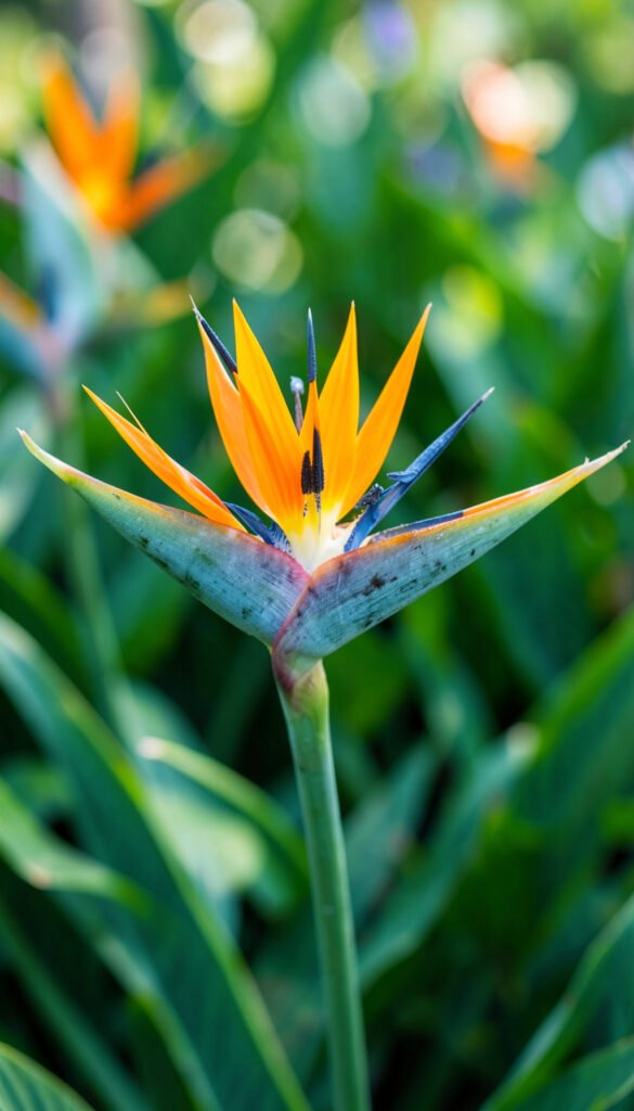 Pájaro del Paraíso Luminoso - flores exóticas hermosas