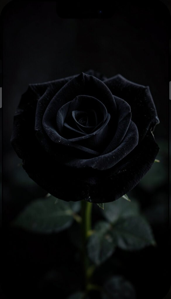 Rosa Negra Elegante - flores exóticas hermosas