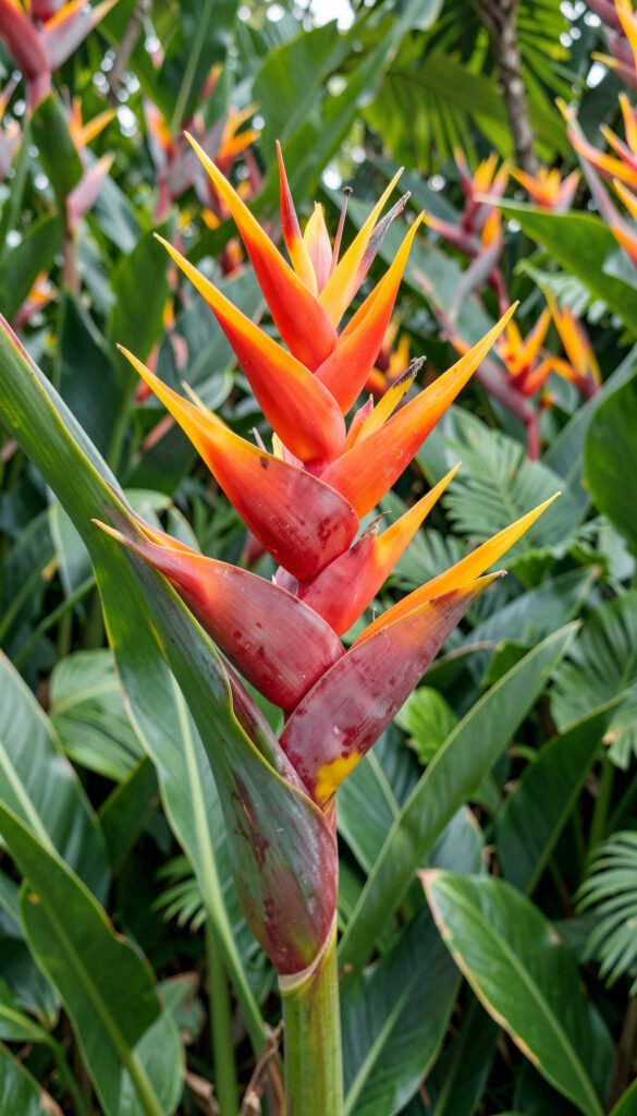 Heliconia Tropical Colorida - flores exóticas hermosas