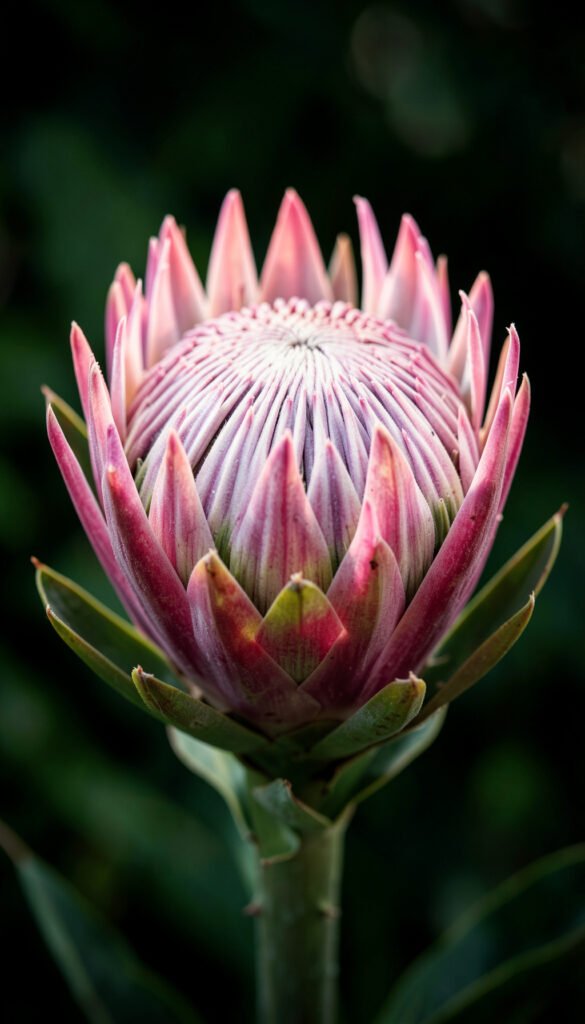 Protea Real Sudafricana - flores exóticas hermosas