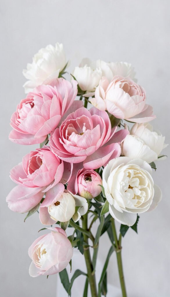 Peonías Elegantes - flores hermosas cumpleaños