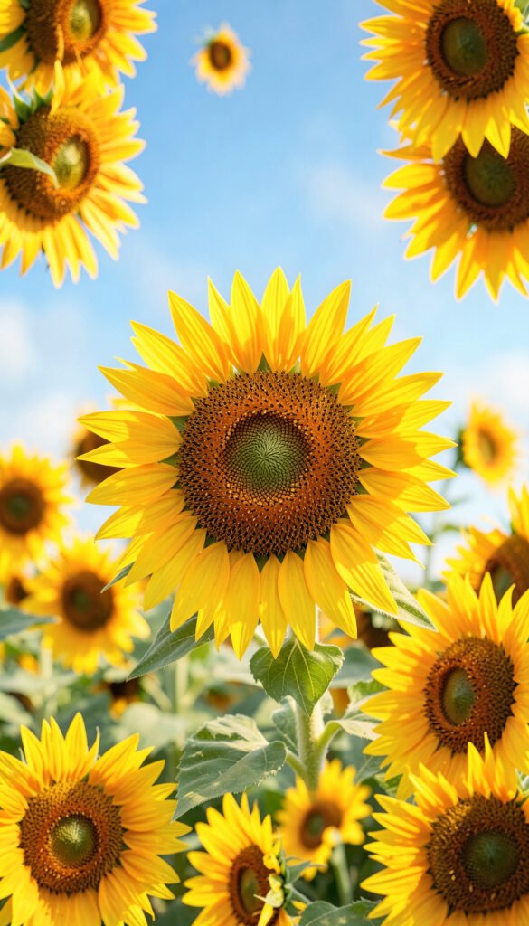 Girasoles Radiantes - flores hermosas cumpleaños