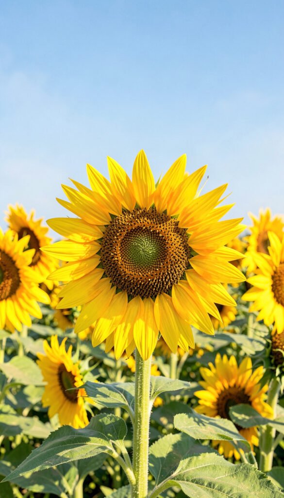Girasoles Vibrantes - flores hermosas para redes