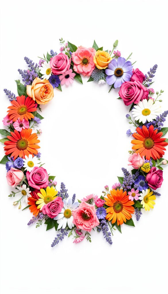 Coronas Florales de Cumpleaños - flores hermosas cumpleaños