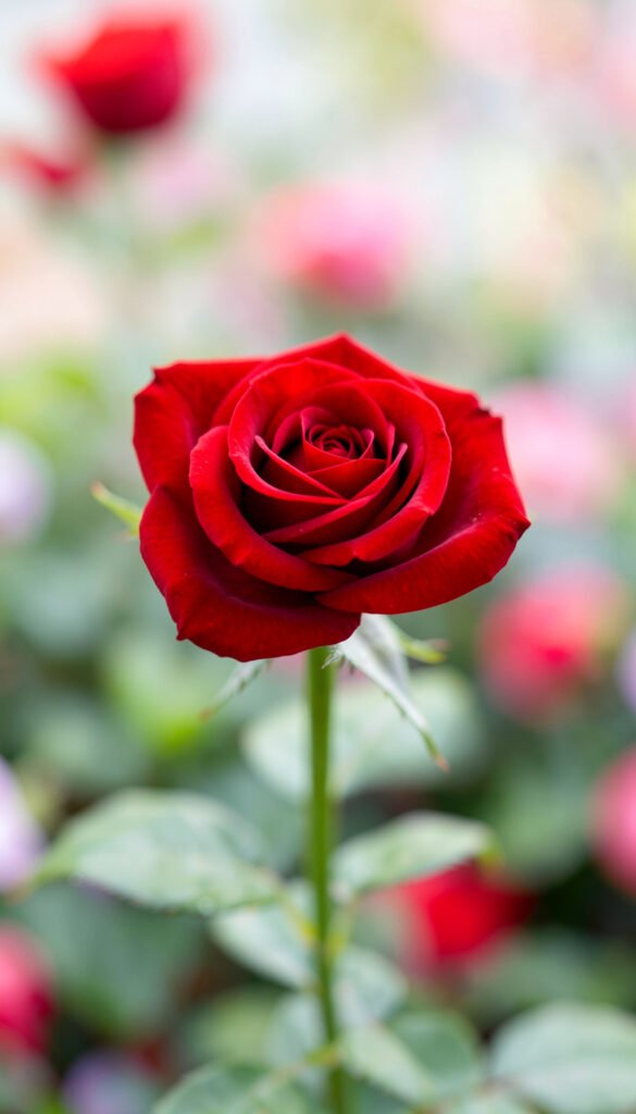 Rosas Rojas Elegantes - imágenes de flores para redes sociales