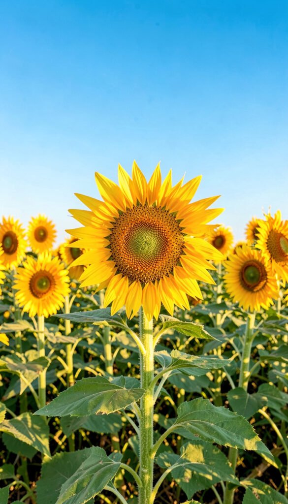 Campo de Girasoles - imágenes de flores para redes sociales