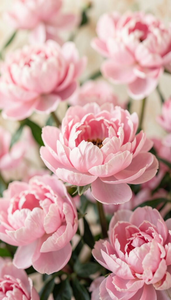 Peonías Románticas - imágenes de flores para redes sociales