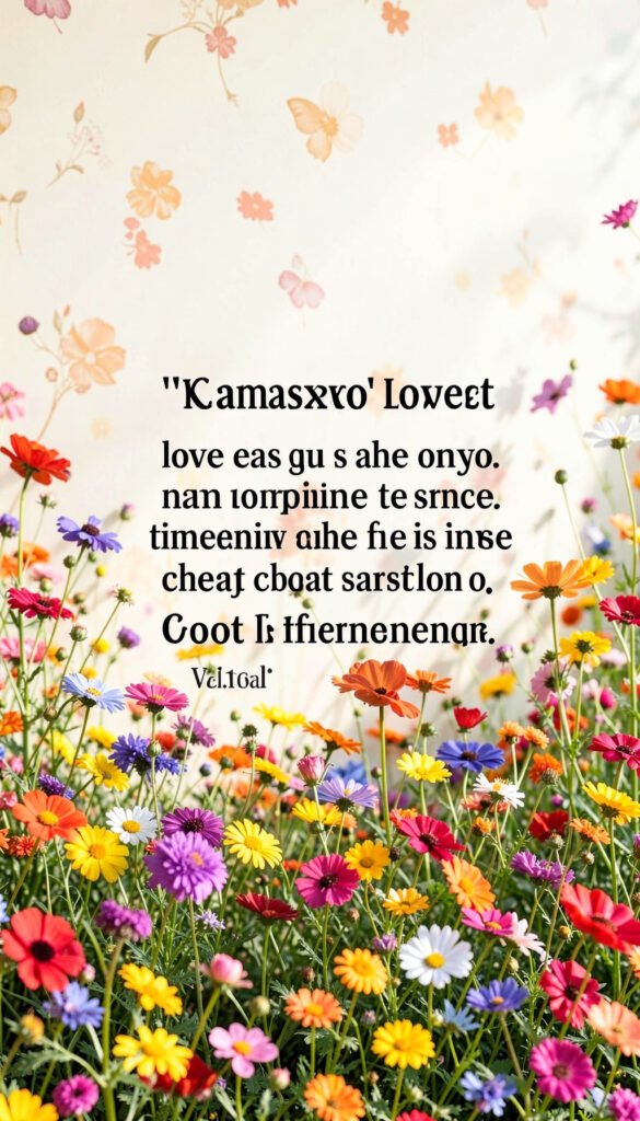 Flores Silvestres con Cita Inspiradora - Flores con Mensajes de Amor