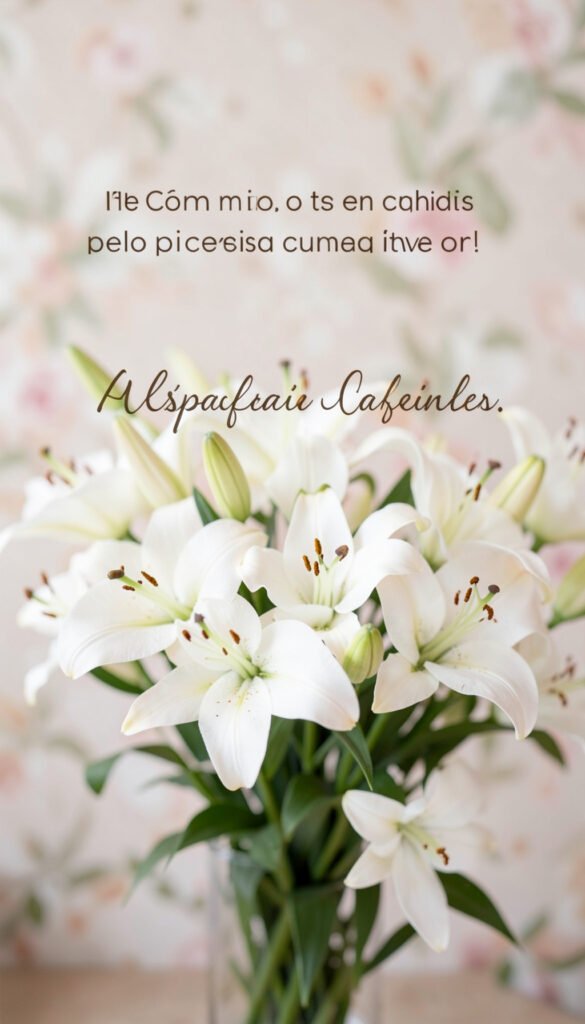 Ramo de Lirios y Palabras de Cariño - Flores con Mensajes de Amor