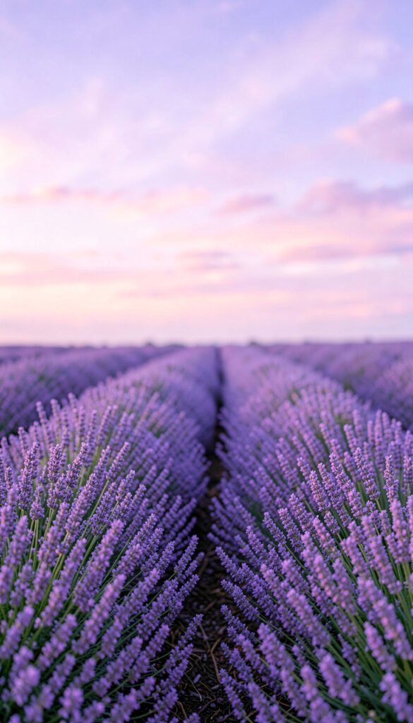 Campo de Lavanda - flores hermosas para redes