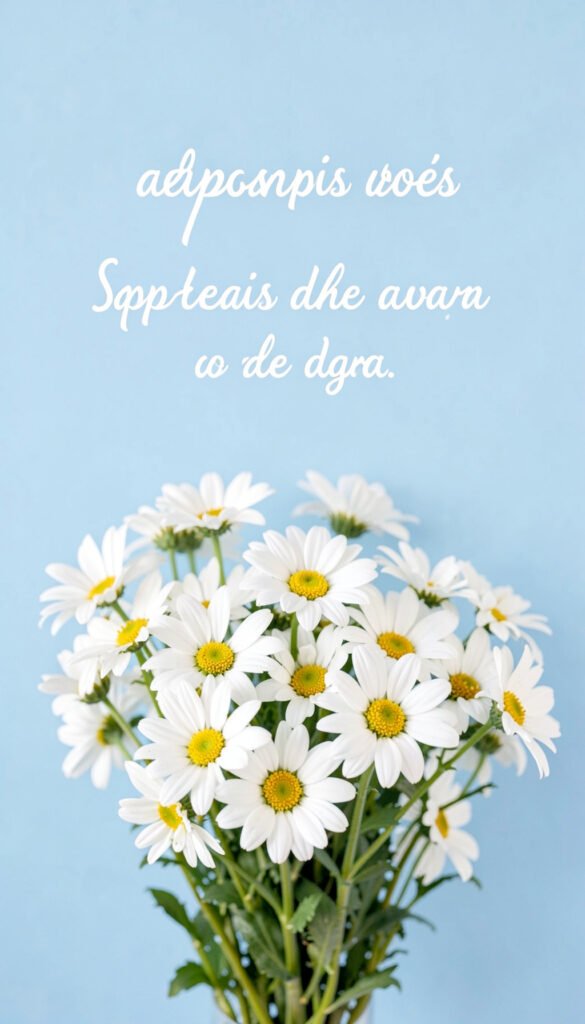 Margaritas y Mensaje Esperanzador - Flores con Mensajes de Amor