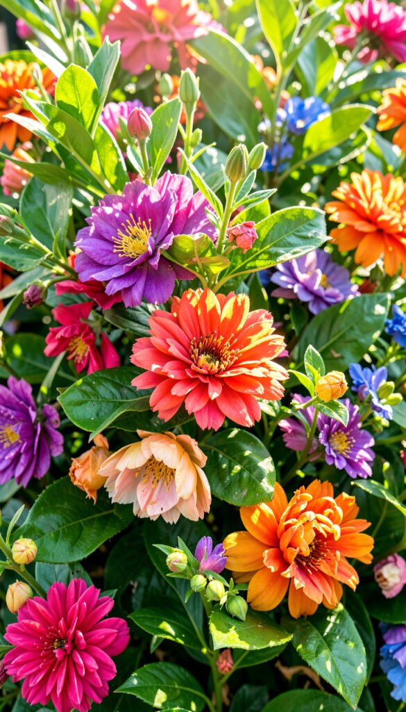 Jardín botánico exótico - Imágenes de flores coloridas