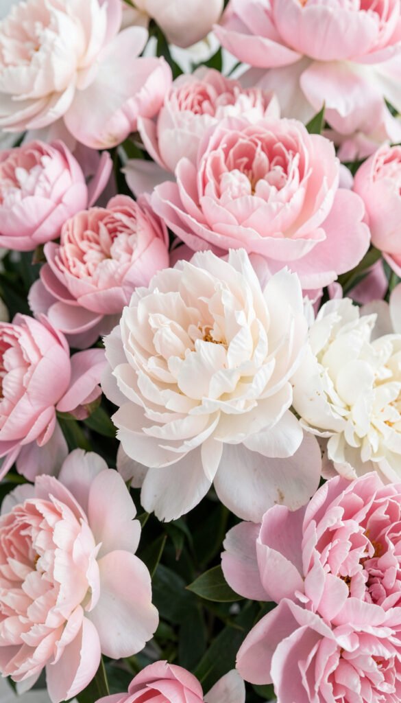 Peonías de Ensueño - flores hermosas para redes