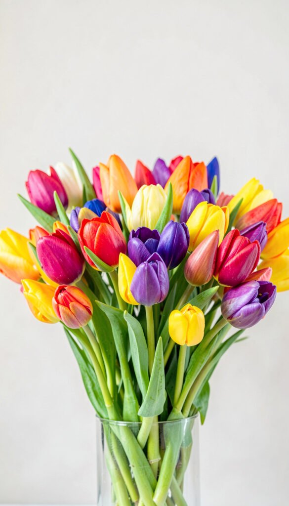 Tulipanes Multicolor - flores hermosas para redes