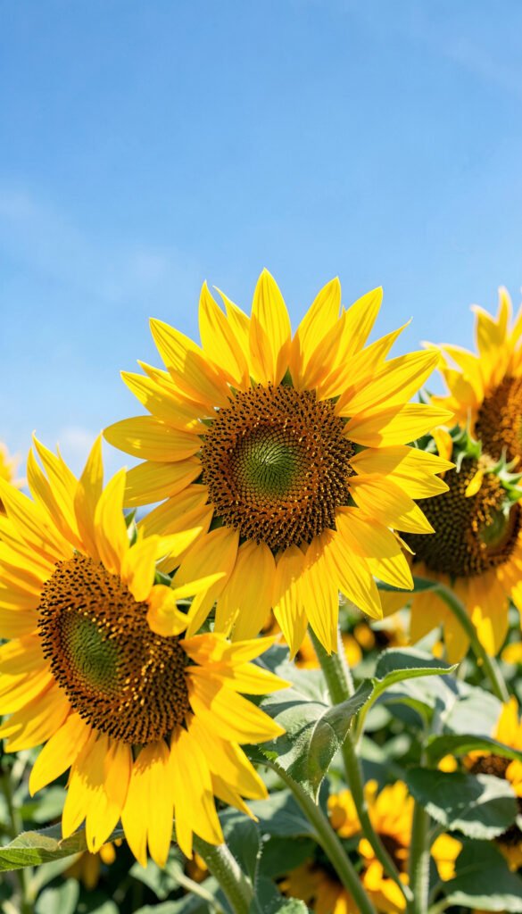 Girasoles Radiantes - Imágenes de Flores Hermosas para