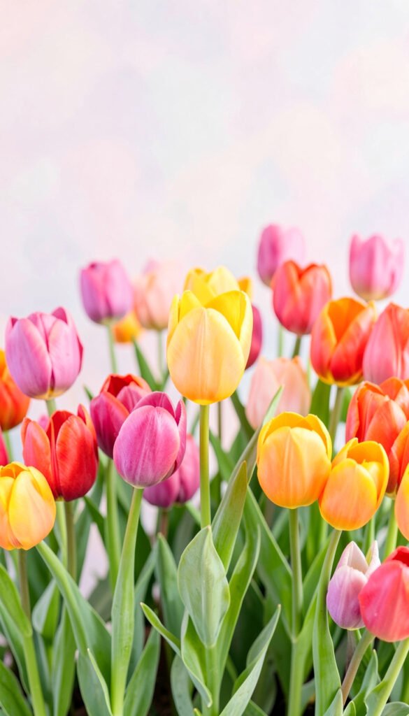 Tulipanes en Primavera - Imágenes de Flores Hermosas para