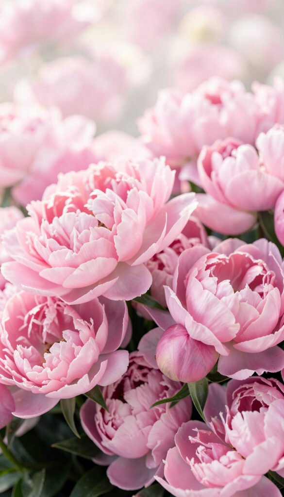 Peonías Rosadas - Imágenes de Flores Hermosas para