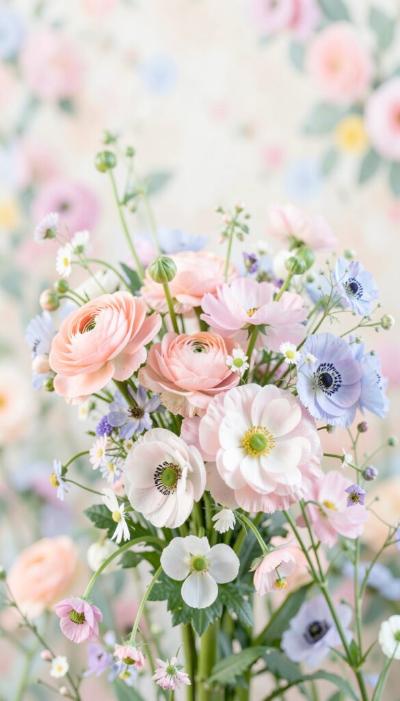 Ramo Pastel de Primavera - flores hermosas para redes