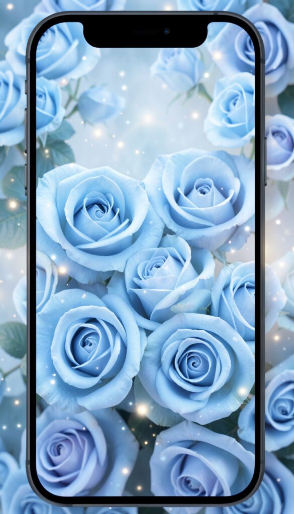 Rosas Azules Fantasía - Imágenes de Flores Hermosas para