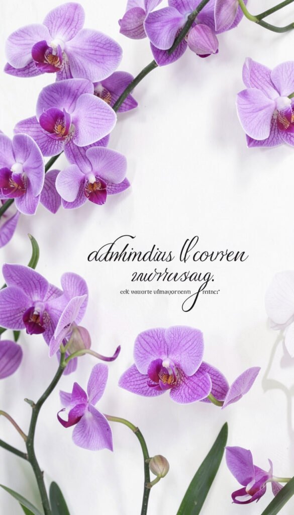 Orquídeas y Admiración - Imágenes de Flores con Mensajes