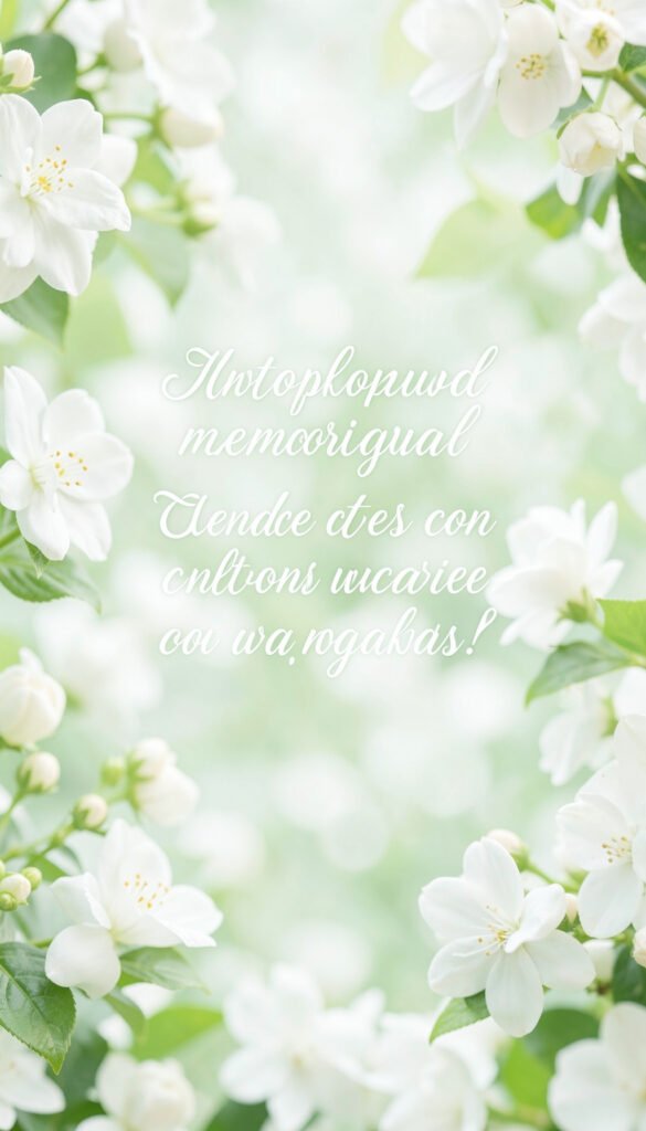 Jazmines y Recuerdos - Imágenes de Flores con Mensajes