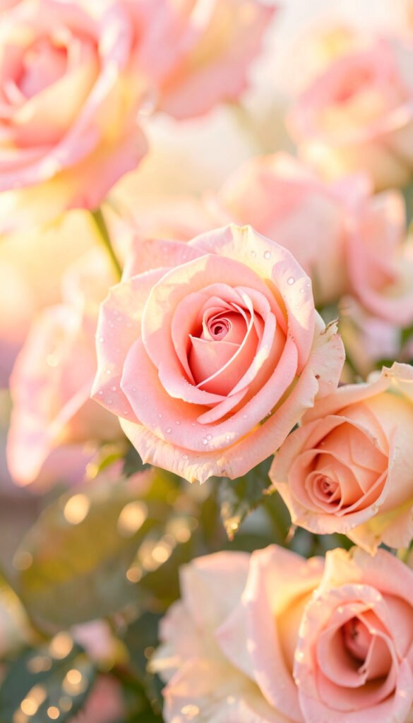 Rosas en Amanecer - flores para WhatsApp bonitos