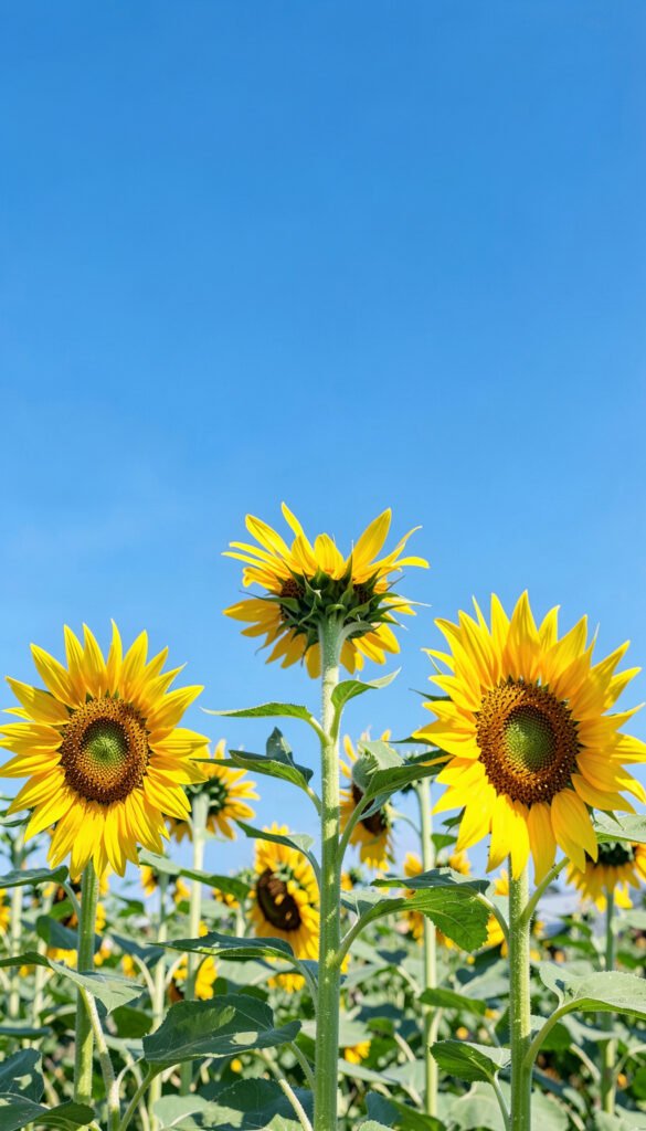 Girasoles Radiantes - flores para WhatsApp bonitos