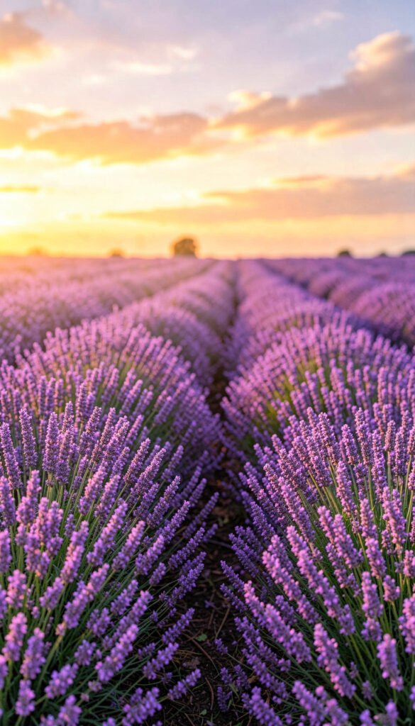 Campo de Lavanda - flores para WhatsApp bonitos