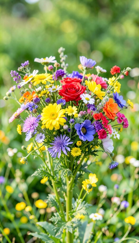 Flores Silvestres Coloridas - flores para WhatsApp bonitos