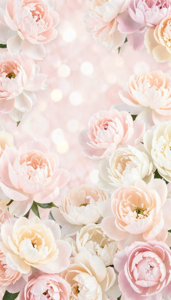 Peonías Pastel - flores para WhatsApp bonitos