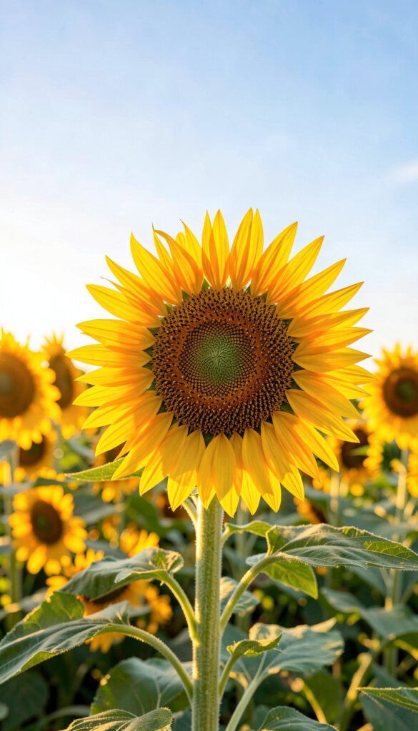 Girasoles al Amanecer - imágenes de flores populares México