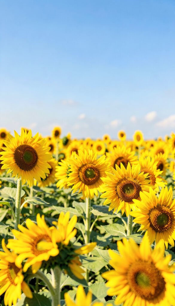 Campo de Girasoles - Flores naturales 4K