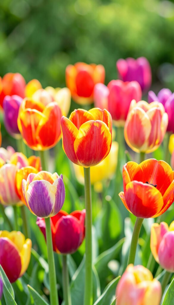Tulipanes de Primavera - imágenes de flores gratis
